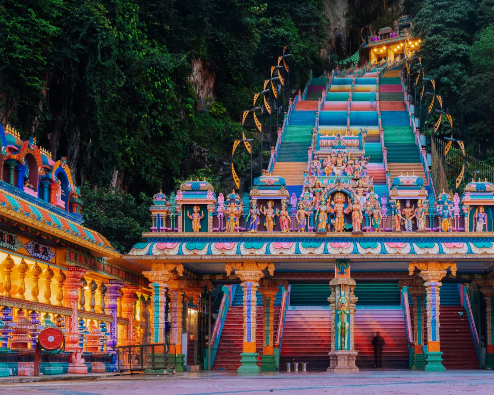 The painted steps of Batu Caves, Kuala Lumpur